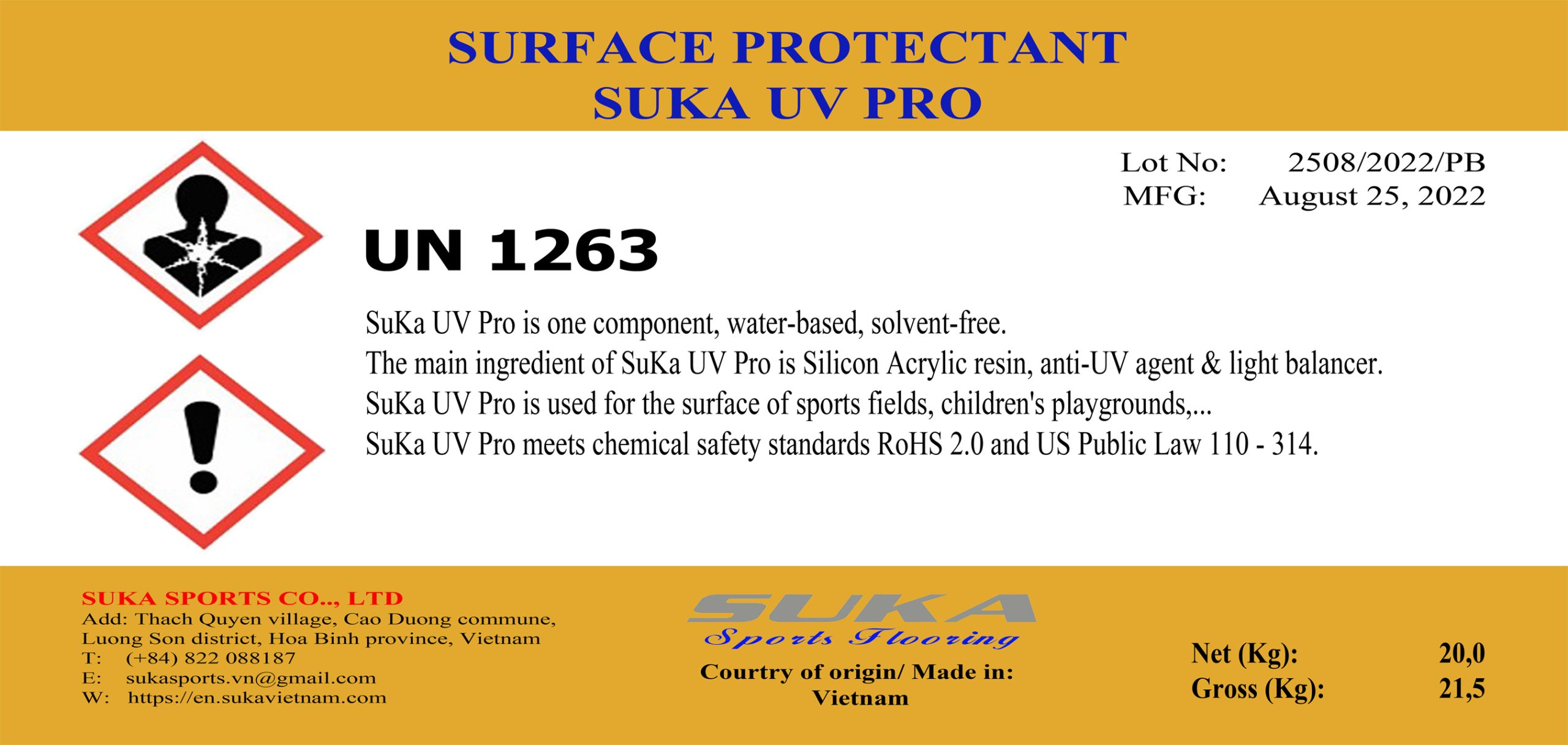 Chất chống uv SuKa UV Pro