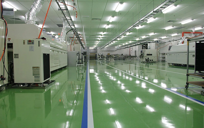 Sàn Epoxy tĩnh điện trong nhà máy Toshiba