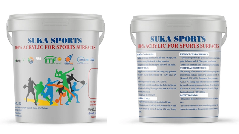 Sơn sân bóng rổ SuKa Sports