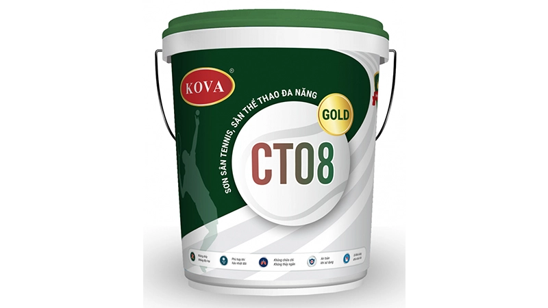 Sơn sân Tennis Kova CT08 Gold