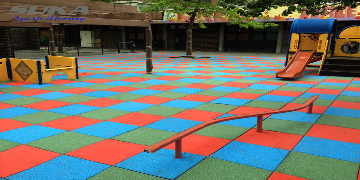 Gạch cao su ngoài trời