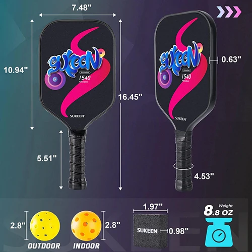 Kích thước vợt Pickleball