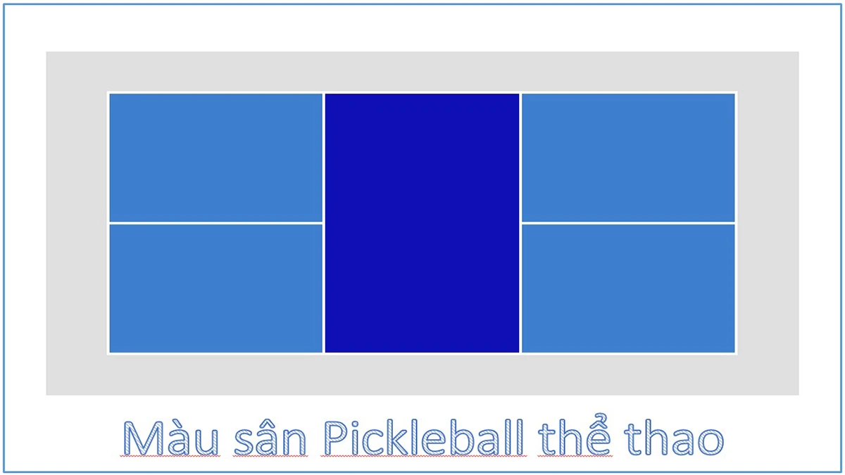 Phối màu sân Pickleball