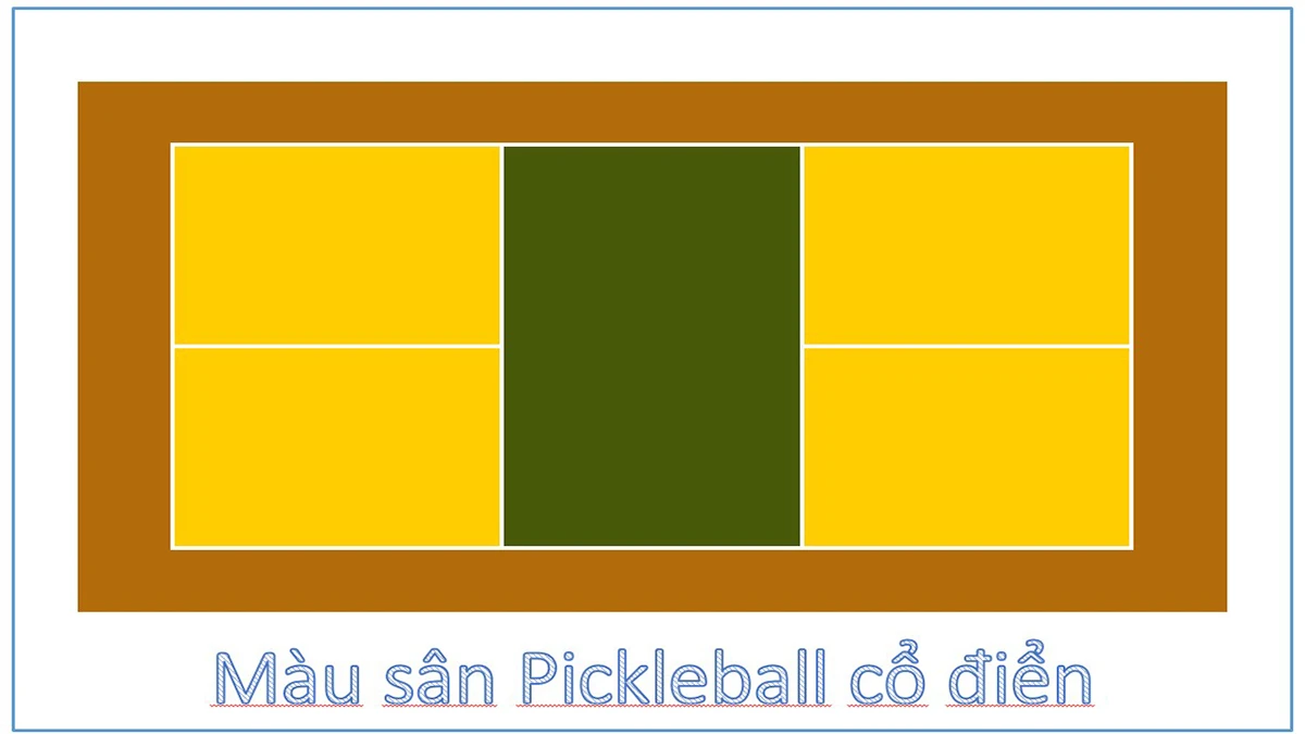 Mẫu sân Pickleball cổ điển