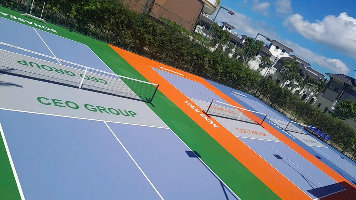 Thi công sân Pickleball tại Quảng Ninh