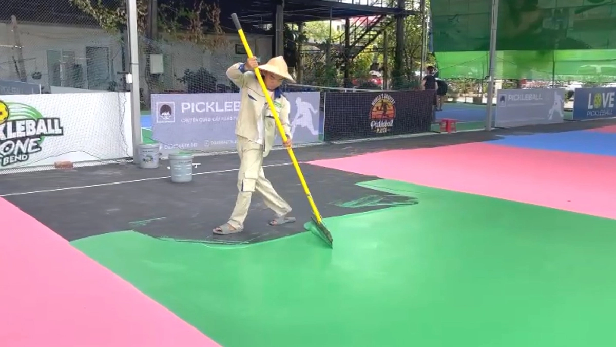 Sơn sân Pickleball ngoài trời