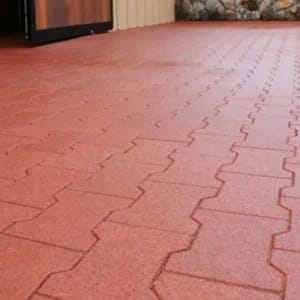 Gạch lát sân vườn chống trơn cao su tái chế