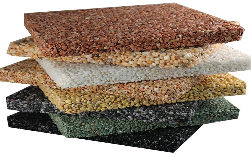 thi công sàn đá sỏi Polymer thấm nước