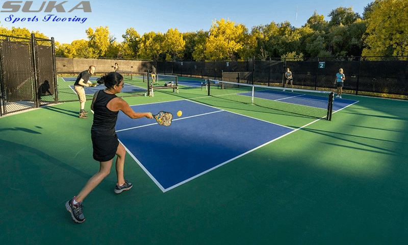 nhà thầu sơn sân pickleball uy tín