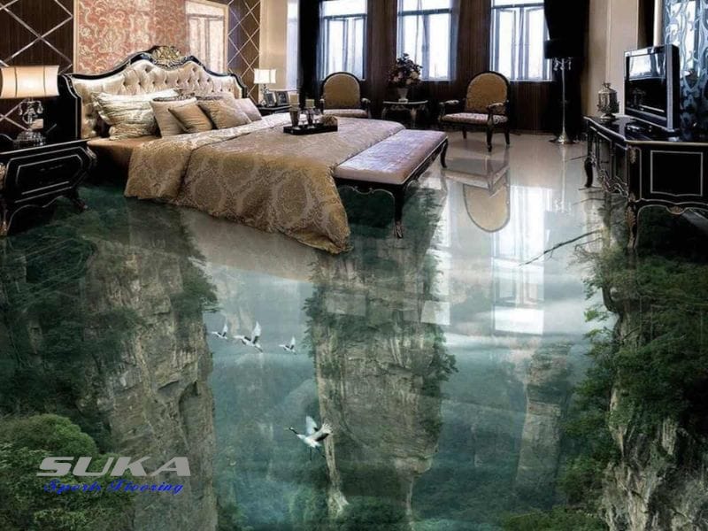 Ứng dụng sàn epoxy trong thiết kế nội thất hiện đại