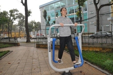 Dụng cụ tập thể dục ngoài trời tại Lai Châu