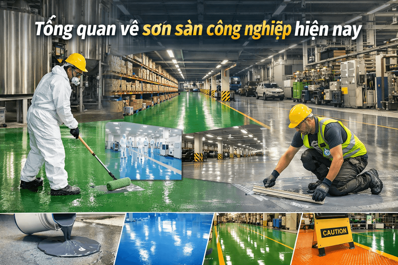 Tổng quan về sơn sàn công nghiệp hiện nay