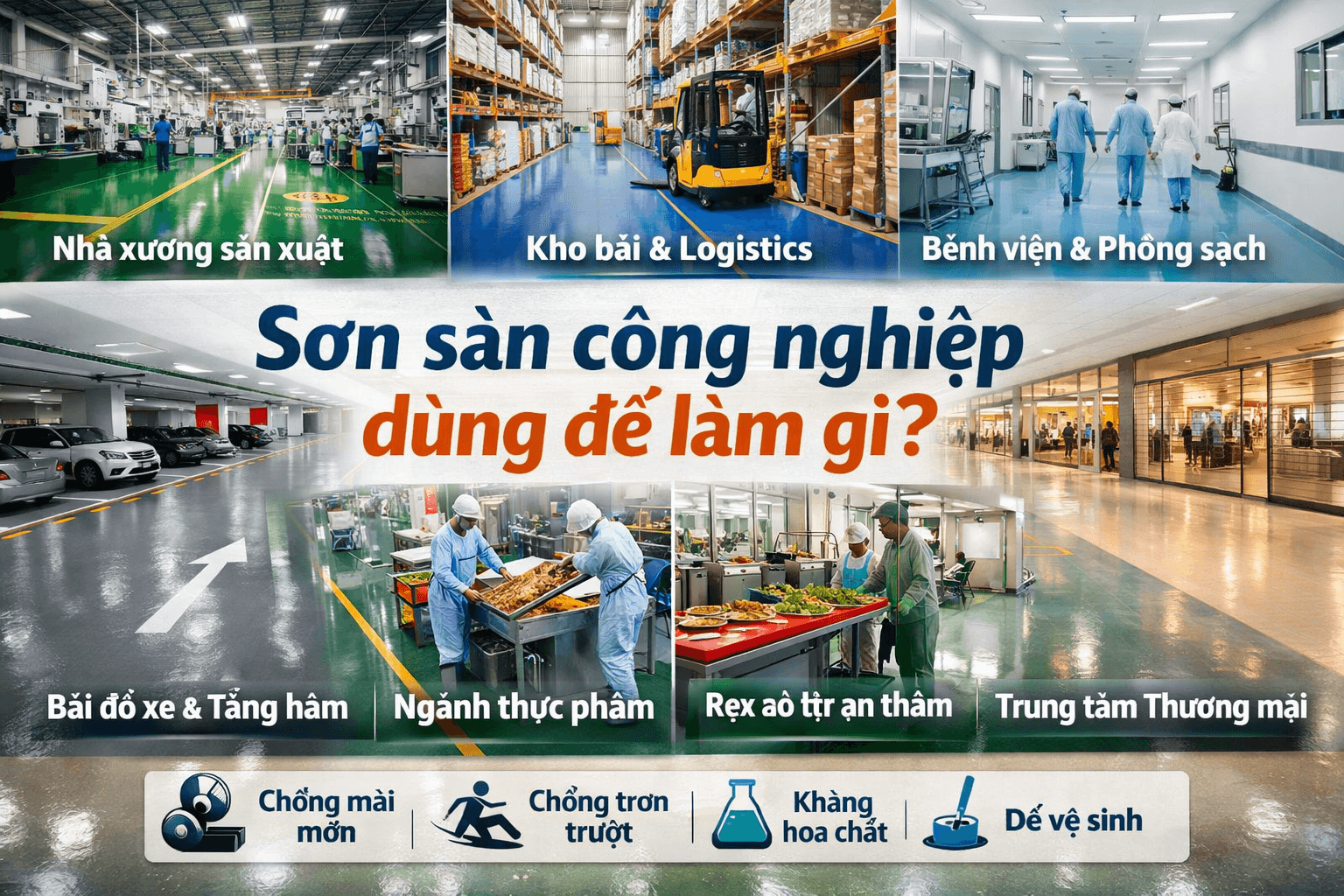 Sơn sàn công nghiệp dùng để làm gì