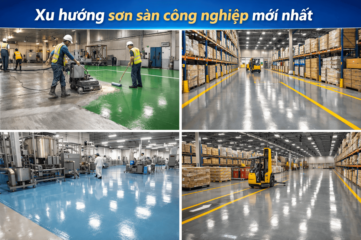 Xu hướng sơn sàn công nghiệp mới nhất
