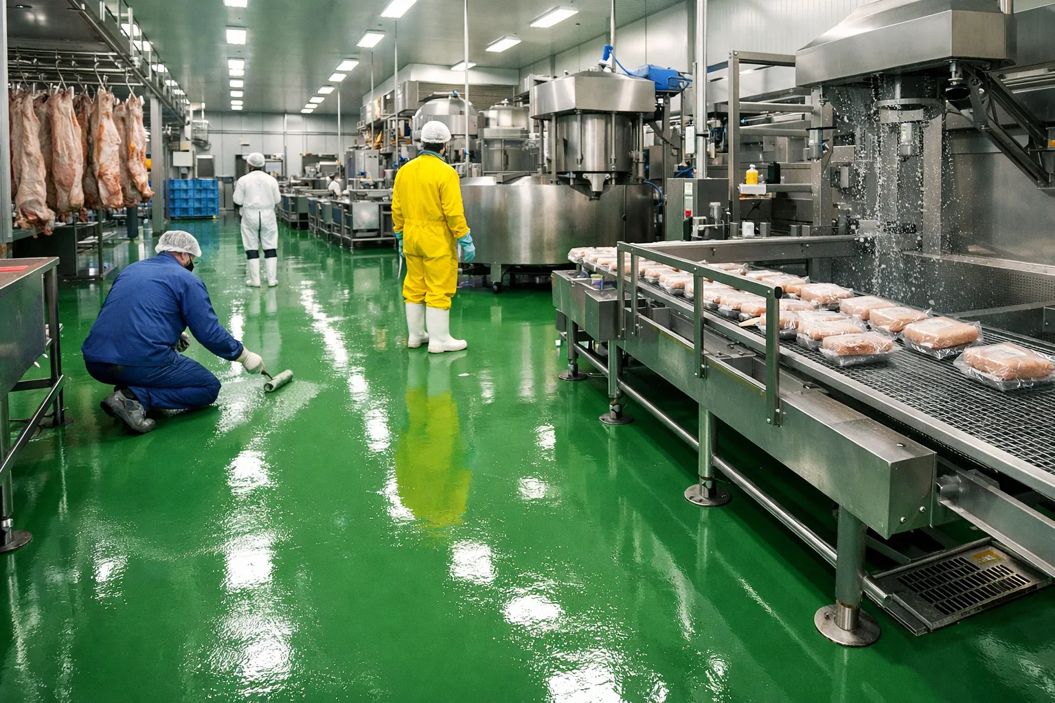 Sơn sàn công nghiệp nhà máy thực phẩm