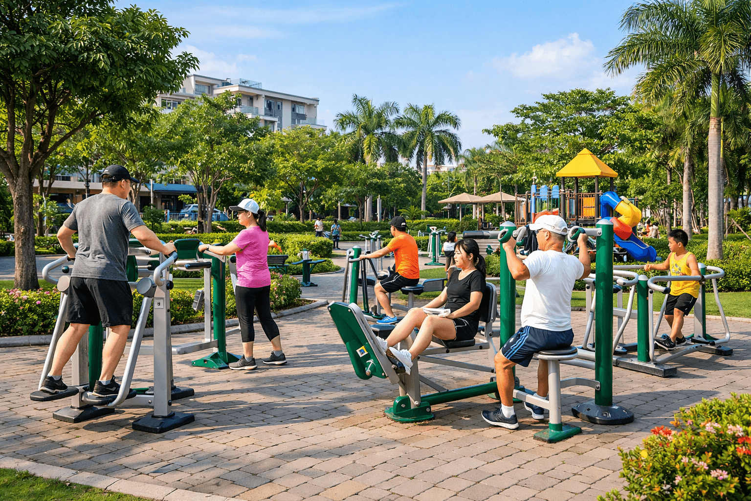 GIÁ THIẾT BỊ THỂ DỤC NGOÀI TRỜI