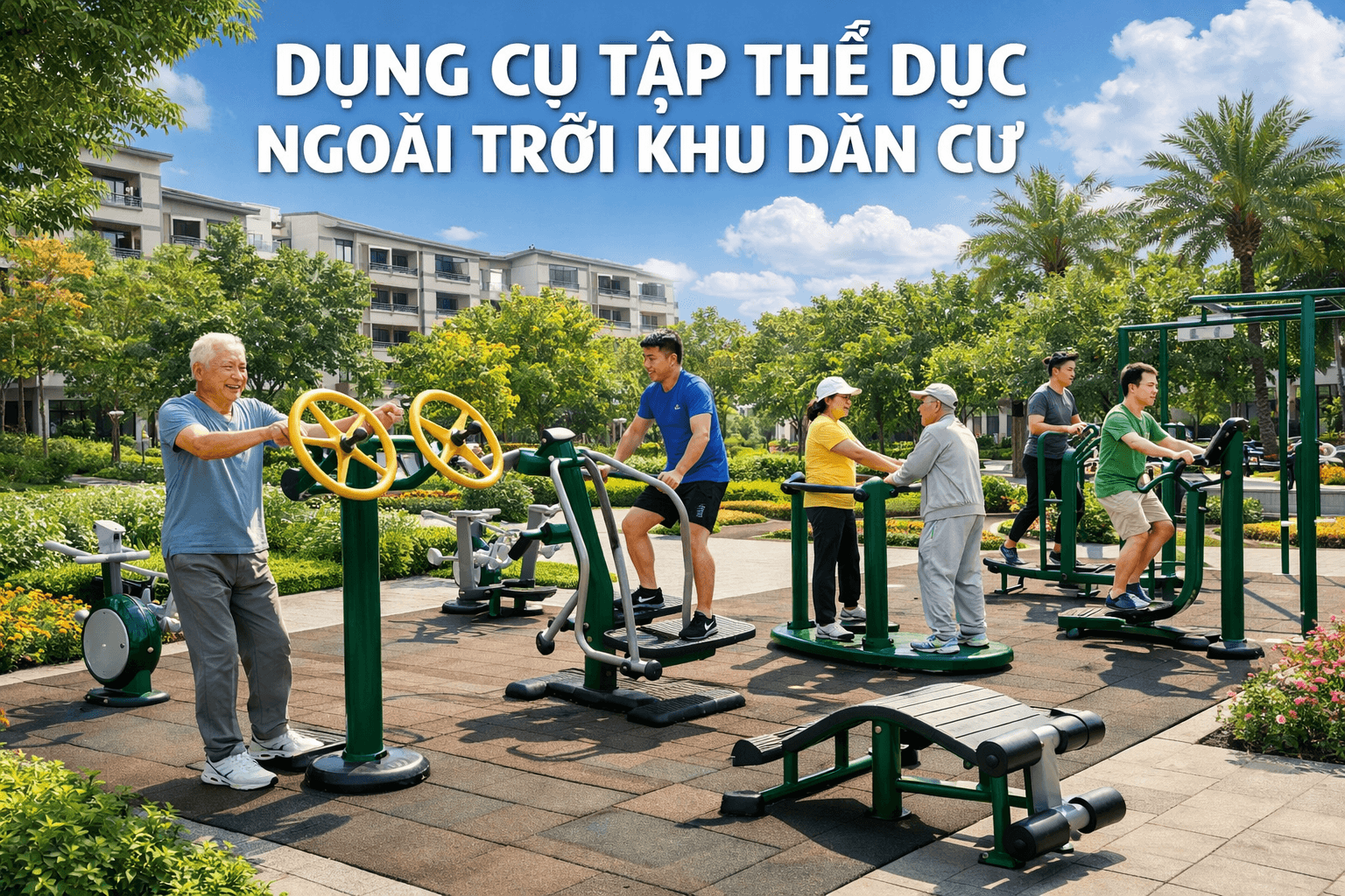 DỤNG CỤ TẬP THỂ DỤC NGOÀI TRỜI KHU DÂN CƯ