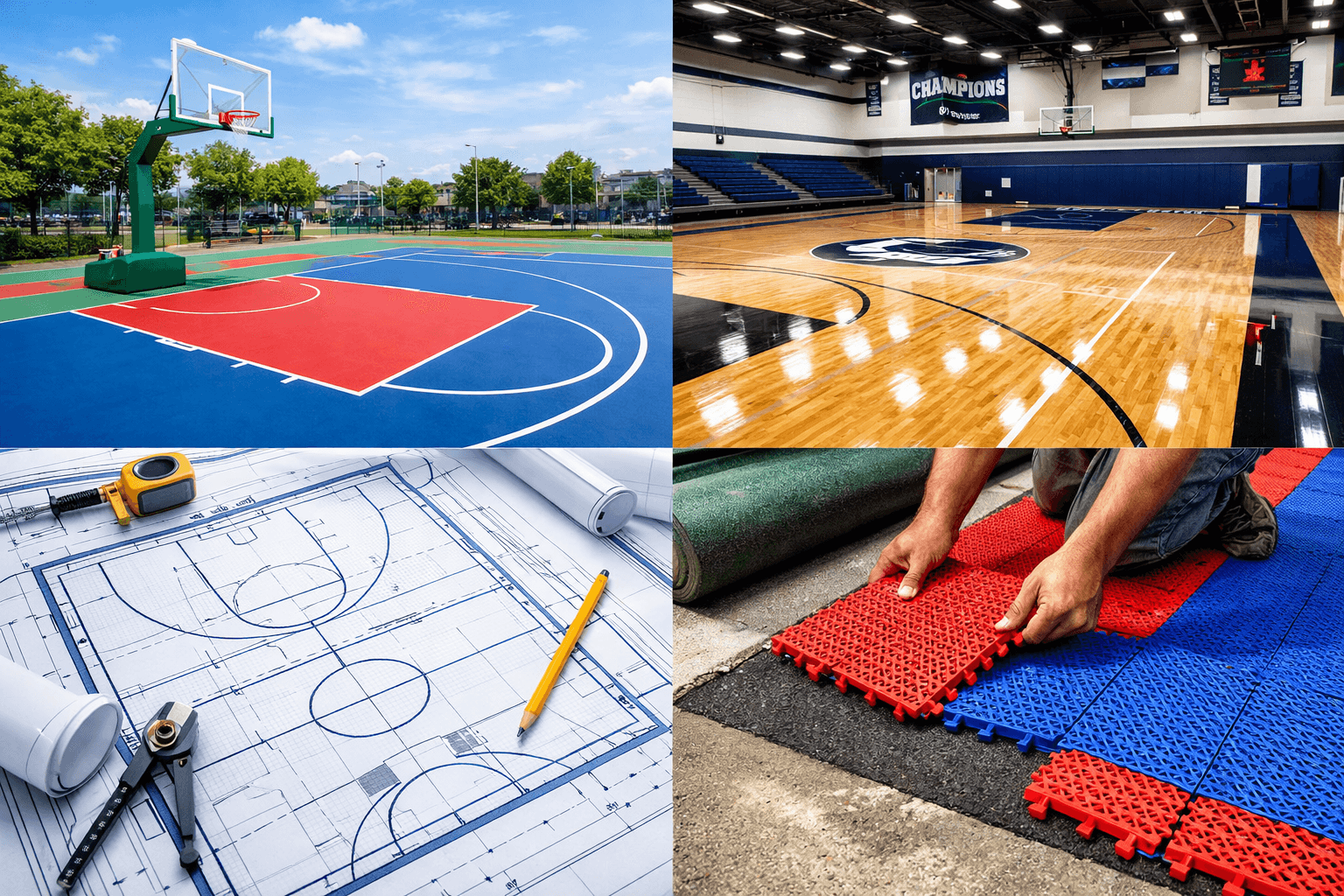 Thiết kế sân bóng rổ
